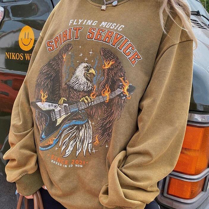 New Street Hip-hop Vintage Sweatshirt, , women clothing, new-street-hip-hop-vintage-sweatshirt, , fairypeony