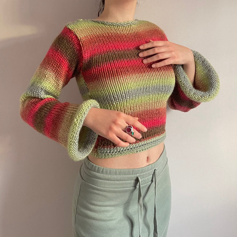 Indie Knitted Sweater, , women clothing, indie-knitted-sweater, L, M, S, XL, fairypeony