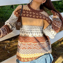 90s Striped Pullover Downtown Sweater - fairypeony