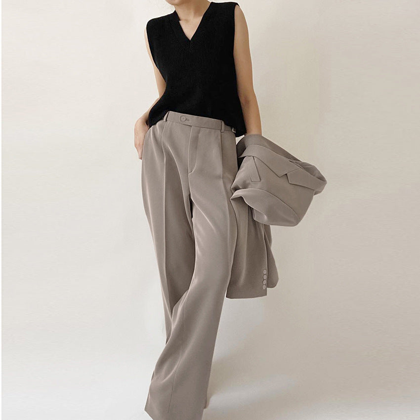 Loose Drape Commuter Simple Pants, , women clothing, loose-drape-commuter-simple-pants, , fairypeony