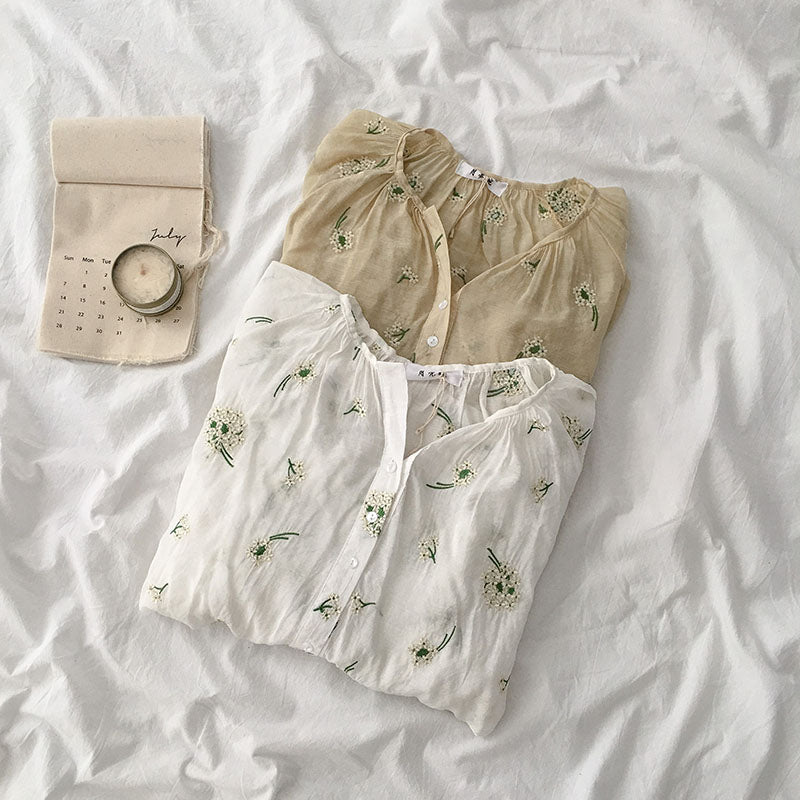 Loose casual V-neck sunscreen long sleeves, , women clothing, loose-casual-v-neck-sunscreen-long-sleeves, , fairypeony