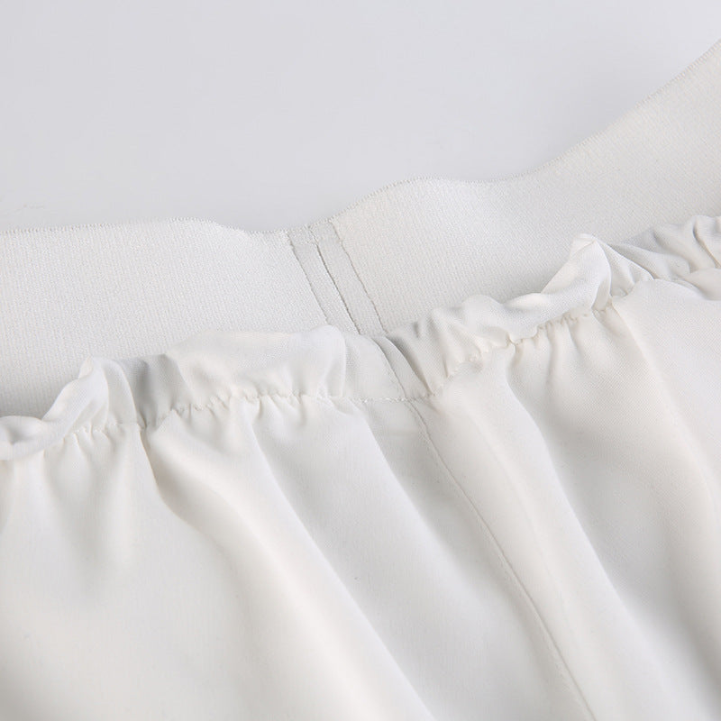 Pintuck Detail Straight Leg Pants - fairypeony