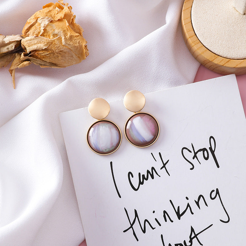 Grain wafer geometric earrings, , women clothing, grain-wafer-geometric-earrings, , fairypeony