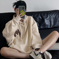 Logo Graphic Fleece Lined Hoodie - fairypeony