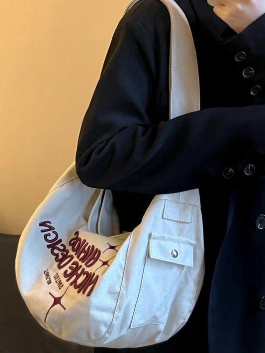 Embroidered Large Canvas Crossbody Bag, , women clothing, embroidered-large-canvas-crossbody-bag, , fairypeony