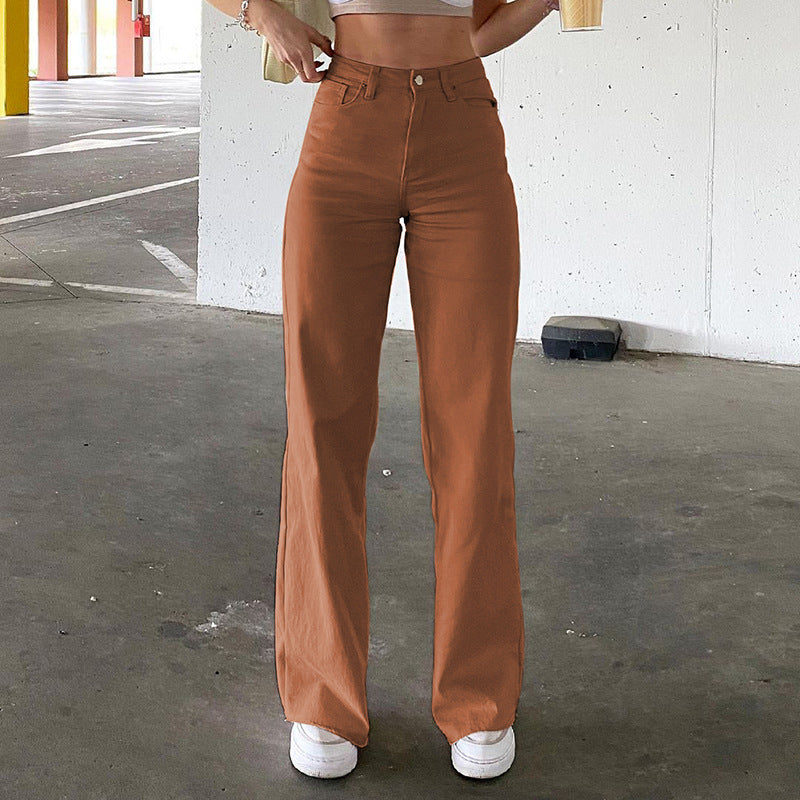 High Waist Slim Jeans Bell Bottoms, , women clothing, high-waist-slim-jeans-bell-bottoms, , fairypeony