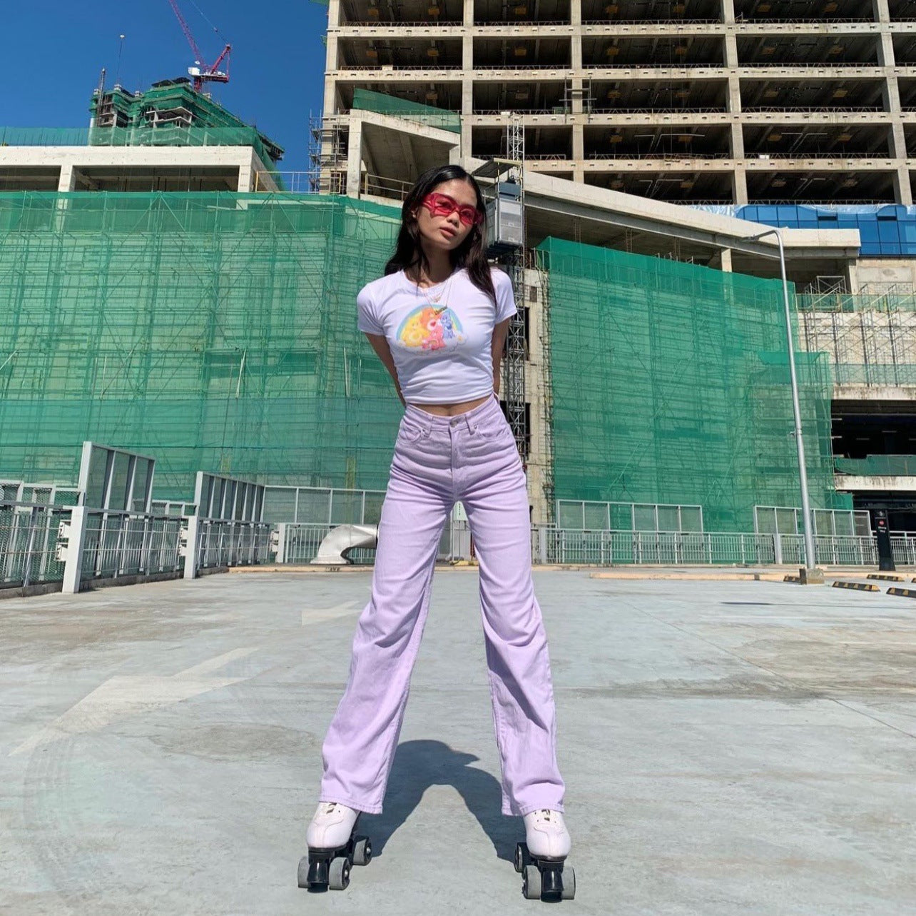 Summer Sweetness Lavender Straight Leg Jeans, , women clothing, summer-sweetness-lavender-straight-leg-jeans, , fairypeony