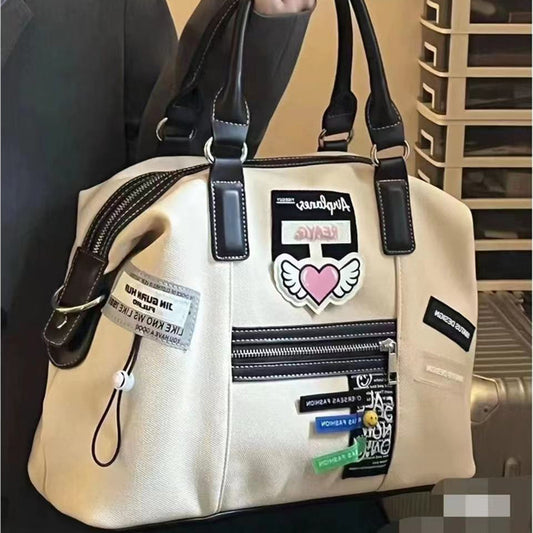 Aesthetic Large Canvas Handbag - fairypeony
