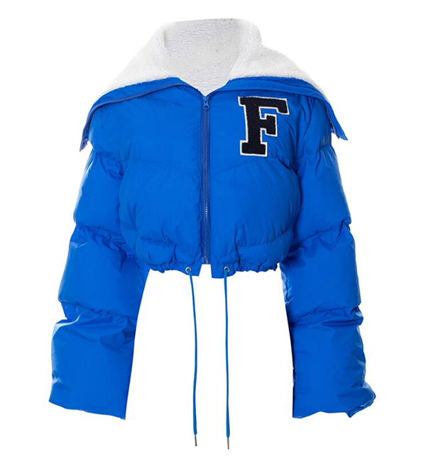 Faux Fur Collar Zip Up Cropped Puffer Jacket, fairy peony, women clothing, faux-fur-collar-zip-up-cropped-puffer-jacket, , fairypeony