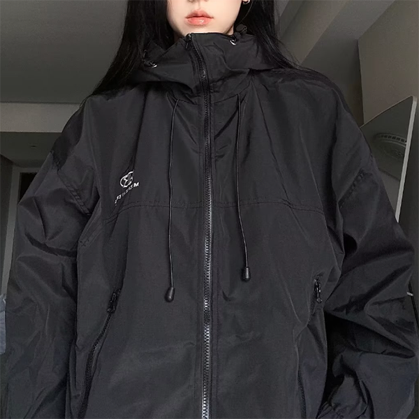 Oversize Waterproof Hooded Jacket - fairypeony