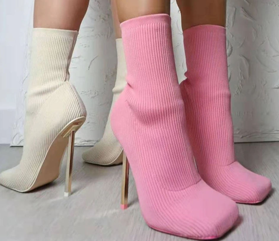 Mid-tube High Heels Boots, , women clothing, mid-tube-high-heels-boots, , fairypeony