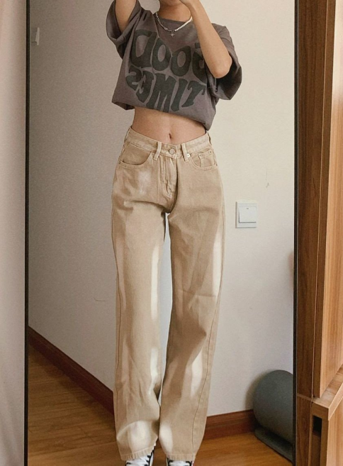 Beige Wide Leg Pants, , women clothing, beige-wide-leg-pants, , fairypeony