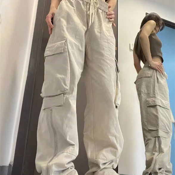 Straight Leg Vintage Y2K Cargo Pants, , women clothing, straight-leg-vintage-y2k-cargo-pants, , fairypeony