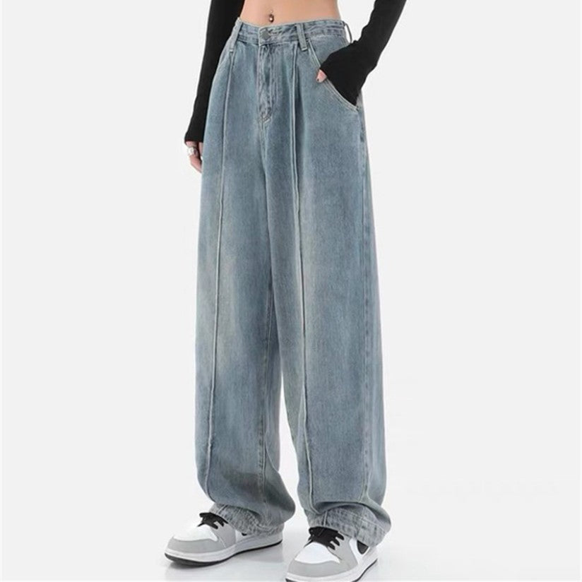 Vintage Blue Baggy Boyfriend Jeans - fairypeony