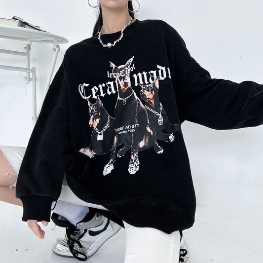 Vintage Doberman Dogs Sweatshirt - fairypeony