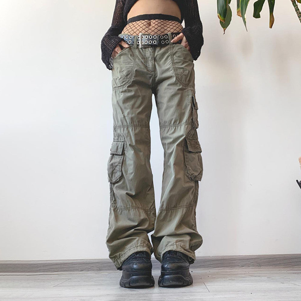 Vintage Pocket Baggy Cargo Jeans - fairypeony