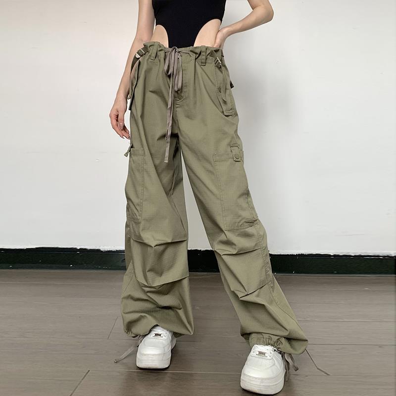 Vintage Pocket Parachute Cargo Pants - fairypeony