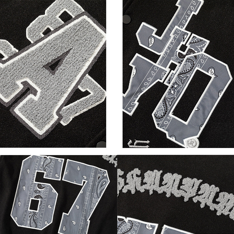 Vintage Patchwork Varsity Jacket, , women clothing, vintage-patchwork-varsity-jacket-1, , fairypeony