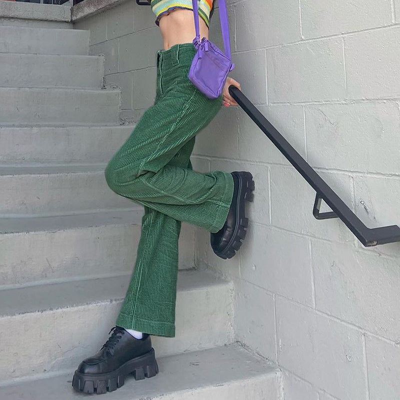 Vintage Corduroy Straight Leg Pants, , women clothing, vintage-corduroy-straight-leg-pants, , fairypeony