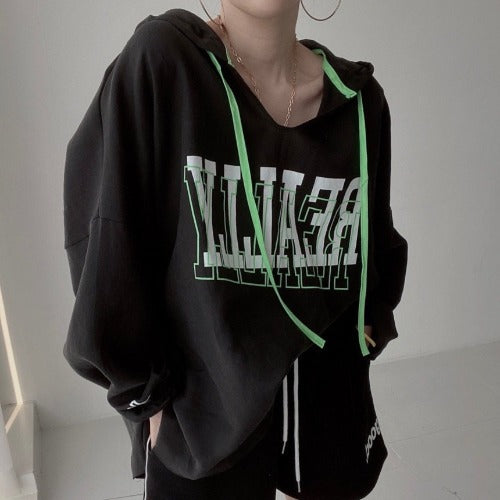 Hooded Printing Long Sleeves, , women clothing, hooded-printing-long-sleeves, , fairypeony