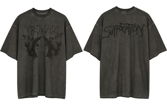 Retro Loose Street Y2k T-shirt, , women clothing, retro-loose-street-y2k-t-shirt, , fairypeony