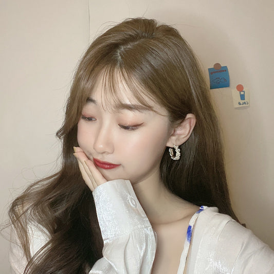 Flower White Earrings, , women clothing, flower-white-earrings, , fairypeony