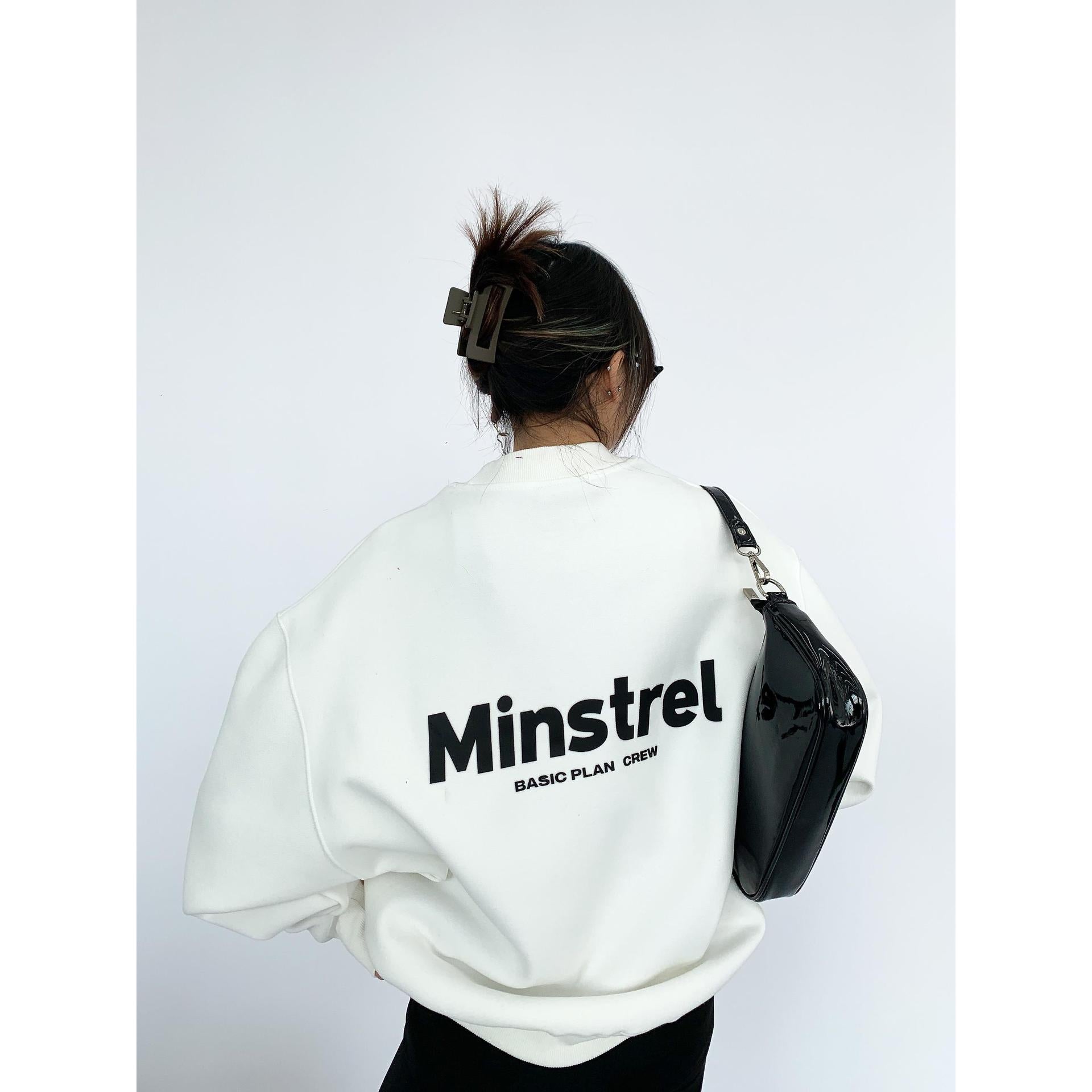 Crew Neck Logo Graphic Sweatshirt, , women clothing, crew-neck-logo-graphic-sweatshirt, , fairypeony