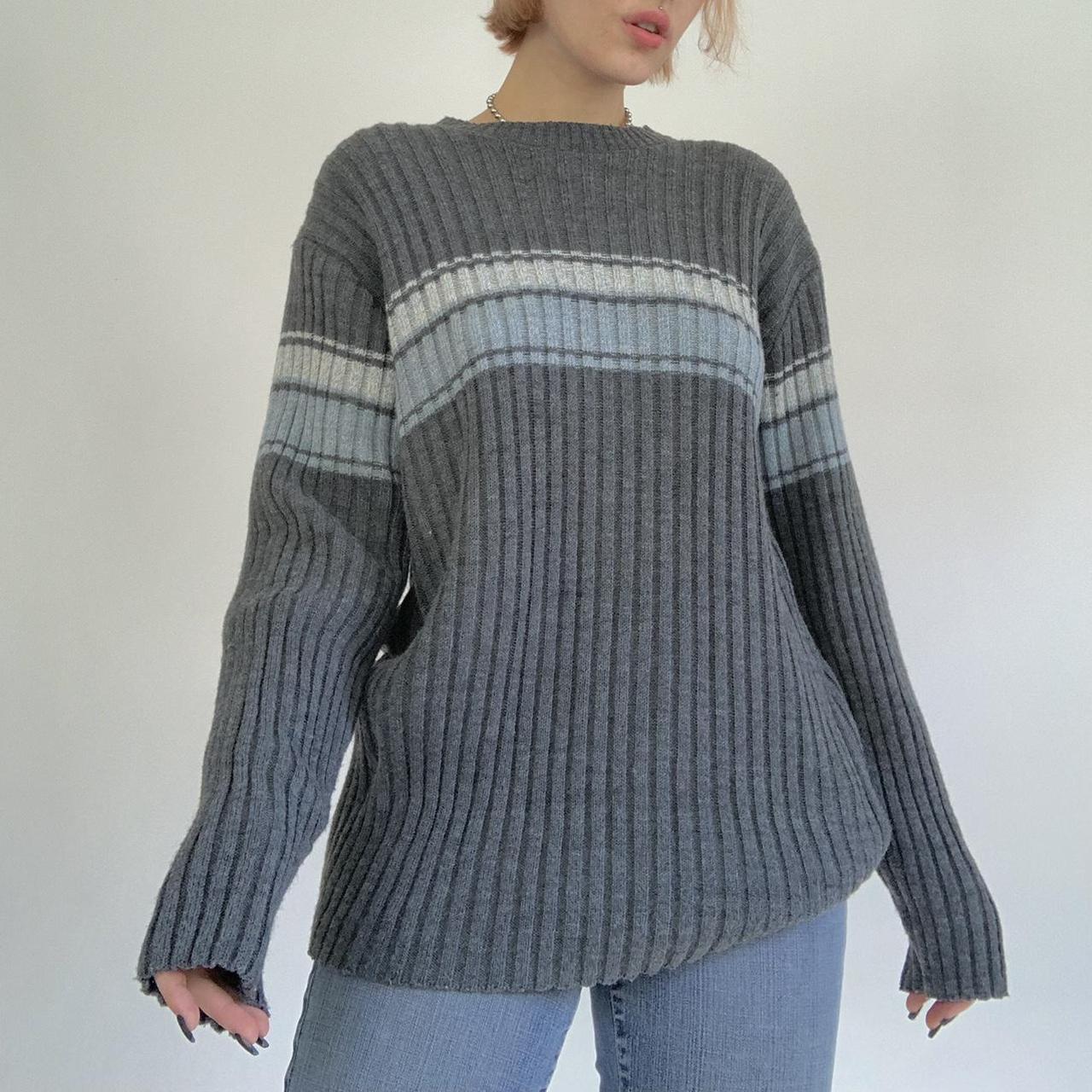 Striped Ribbed Downtown Sweater - fairypeony