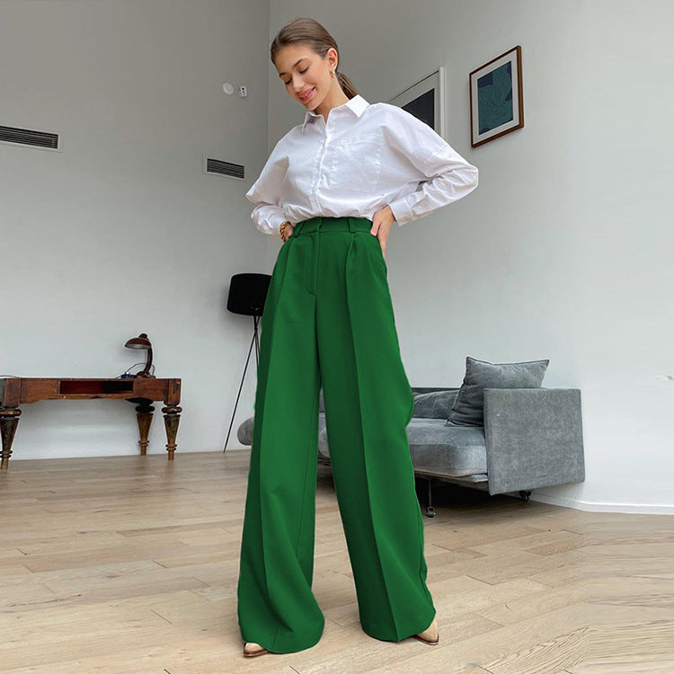 Wide Legs Casual Trousers, , women clothing, wide-legs-casual-trousers, , fairypeony