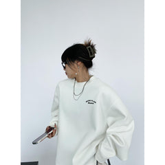 Crew Neck Logo Graphic Sweatshirt, , women clothing, crew-neck-logo-graphic-sweatshirt, , fairypeony