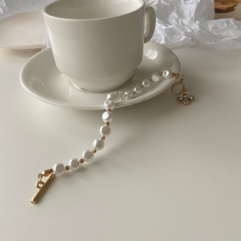 Pearl Pendant Bracelet, , women clothing, pearl-pendant-bracelet, , fairypeony