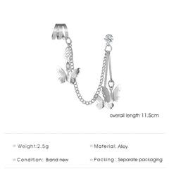 Butterfly Cold Wind All-In-One Earrings, , women clothing, butterfly-cold-wind-all-in-one-earrings, , fairypeony