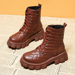 Autumn And Winter Leather Boots, , women clothing, autumn-and-winter-leather-boots, , fairypeony