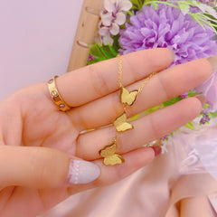 Three-dimensional Butterfly Titanium Steel Necklace, , women clothing, three-dimensional-butterfly-titanium-steel-necklace, , fairypeony