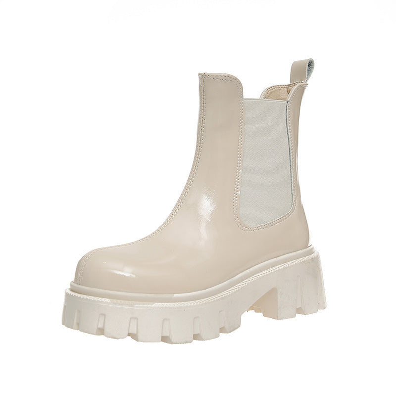 British Style Mid Tube Boots, , women clothing, british-style-mid-tube-boots, , fairypeony