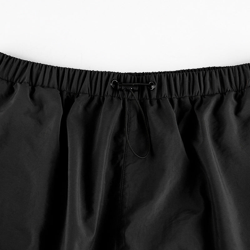 Piping Detail Size Friendly Parachute Cargo Pants, , women clothing, piping-detail-size-friendly-parachute-cargo-pants, , fairypeony