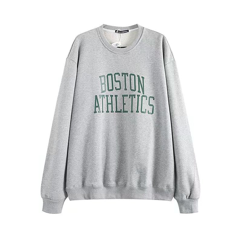 Boston Athletics Sweatshirt, , women clothing, boston-athletics-sweatshirt, grey, fairypeony