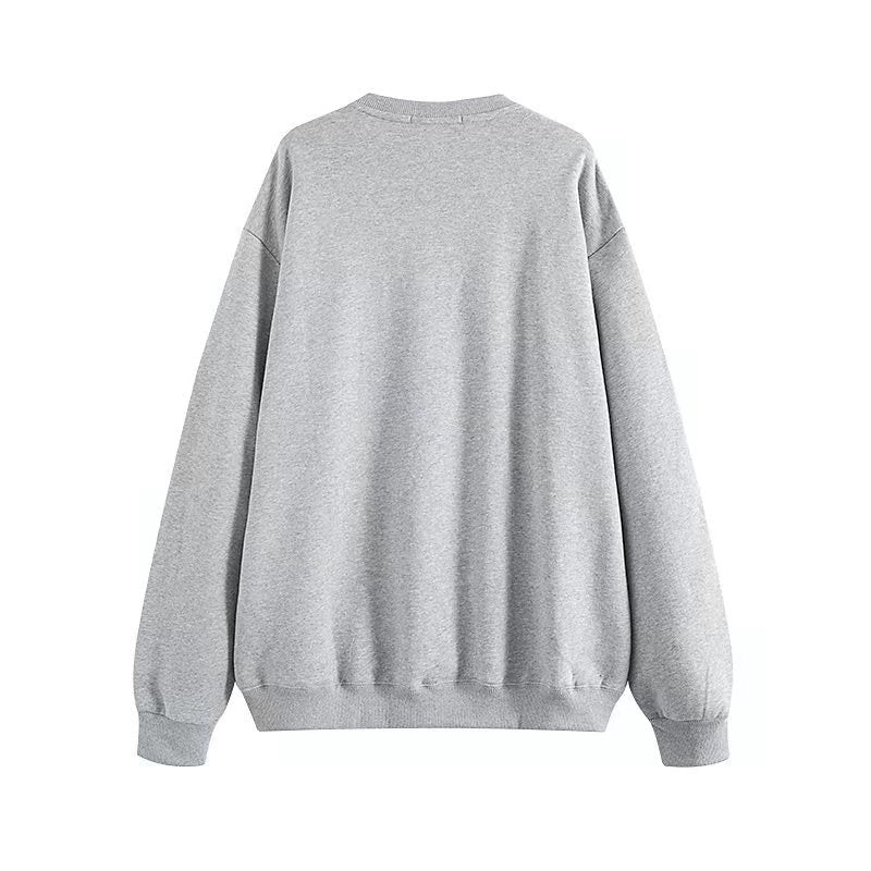 Boston Athletics Sweatshirt, , women clothing, boston-athletics-sweatshirt, grey, fairypeony
