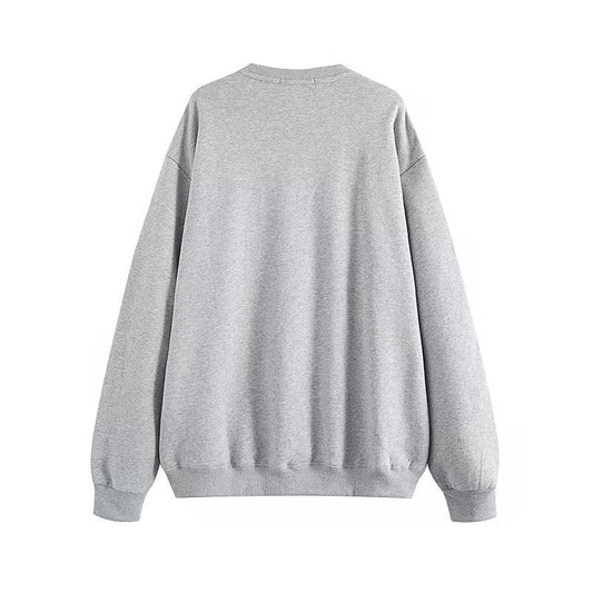 Boston Athletics Sweatshirt, , women clothing, boston-athletics-sweatshirt, grey, fairypeony
