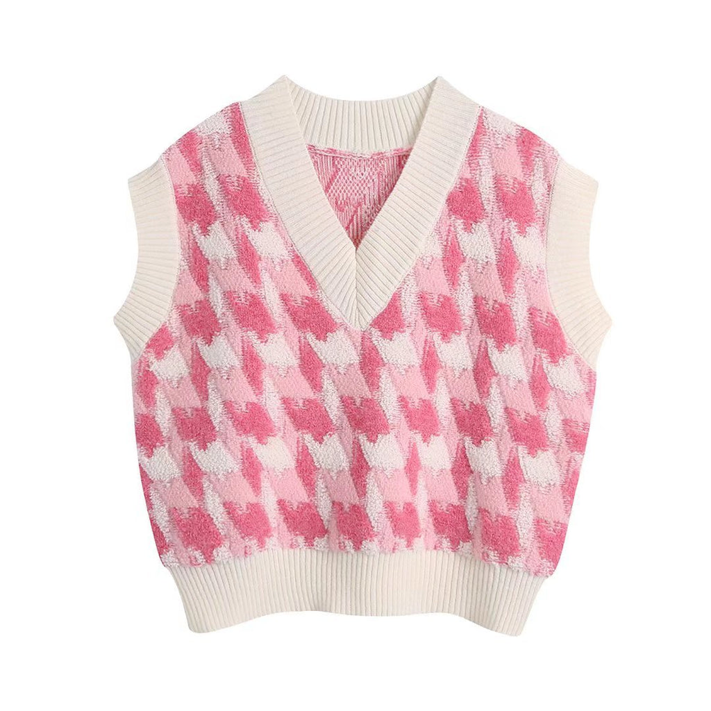 Bubble Gum Pink Knit Vest, , women clothing, bubble-gum-pink-knit-vest, L, M, pink, S, fairypeony