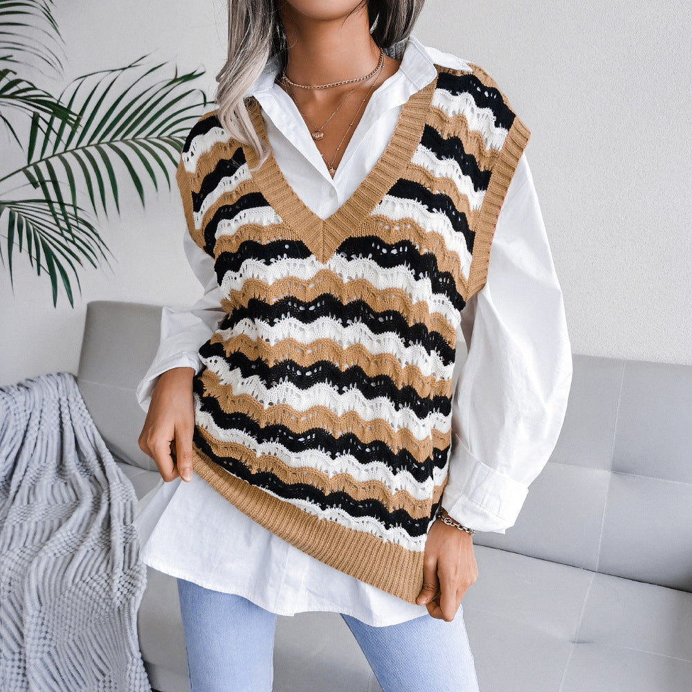 Hollow Leaf Casual Knitted Sweater, , women clothing, hollow-leaf-casual-knitted-sweater, , fairypeony