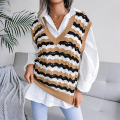 Hollow Leaf Casual Knitted Sweater, , women clothing, hollow-leaf-casual-knitted-sweater, , fairypeony