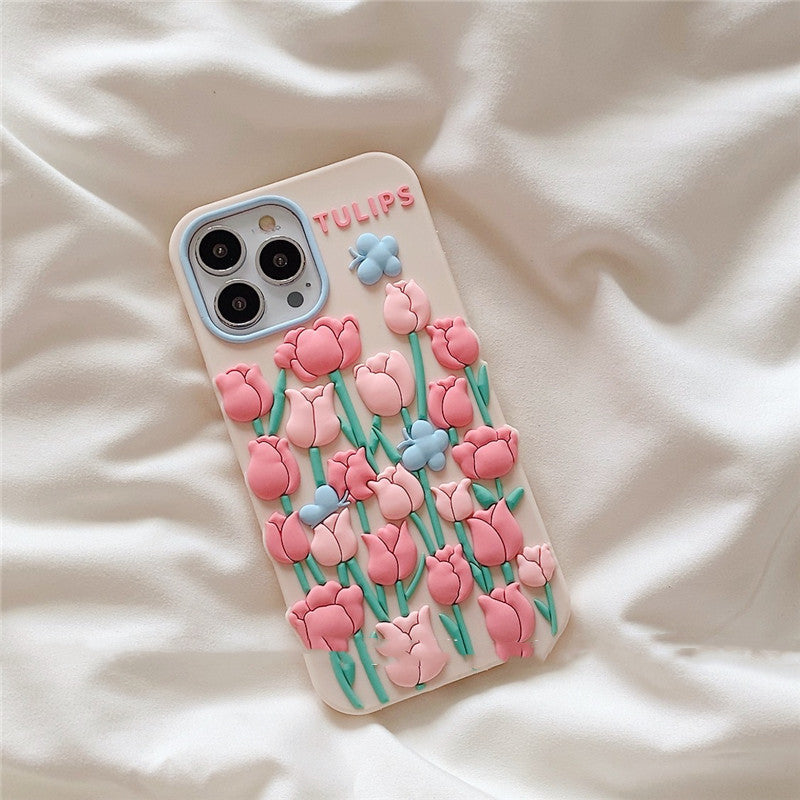 Bubble flowers Phone Case, , women clothing, bubble-flowers-phone-case, , fairypeony