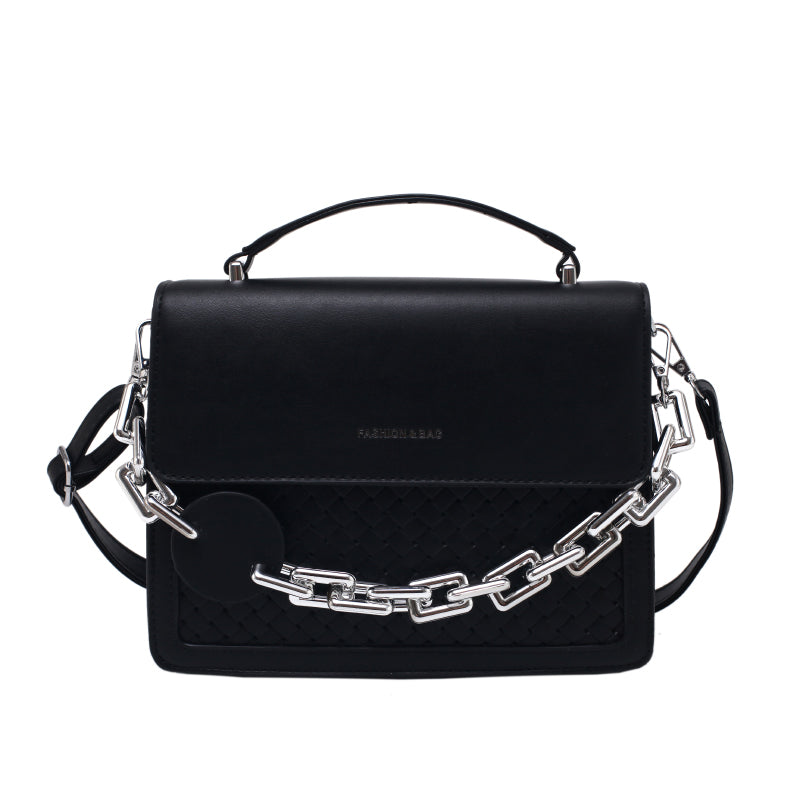 Solid Color Letter Flap Organ Crossbody Bag, , women clothing, solid-color-letter-flap-organ-crossbody-bag, , fairypeony