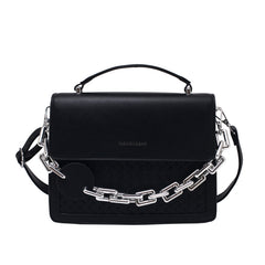 Solid Color Letter Flap Organ Crossbody Bag, , women clothing, solid-color-letter-flap-organ-crossbody-bag, , fairypeony