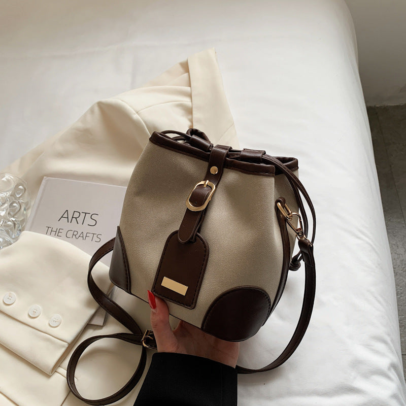 Bucket PU Leather Handbag, , women clothing, bucket-pu-leather-handbag, , fairypeony