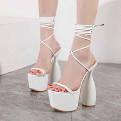 Waterproof Platform Heterosexual High Heel Sandals, , women clothing, waterproof-platform-heterosexual-high-heel-sandals, , fairypeony