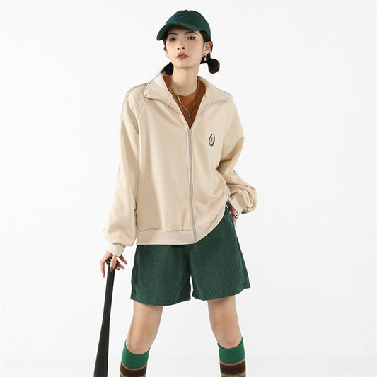 Side Stripe Biker Jacket - fairypeony