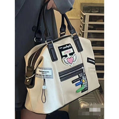 Aesthetic Large Canvas Handbag - fairypeony