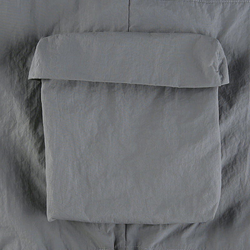 Low-rise Straight-leg Multi-pocket Overalls Pants, , women clothing, low-rise-straight-leg-multi-pocket-overalls-pants, , fairypeony